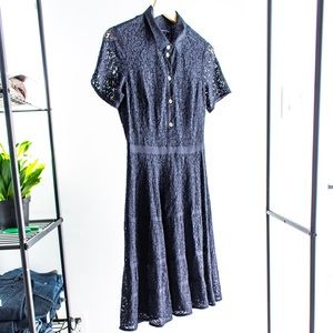 Tommy Hilfiger Navy Blue Lace Dress